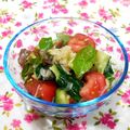 ｍａｒｉ♪'s cooksnap of when they made 叩きキュウリと生バジルでサラダを～♪.