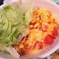 patepateco's cooksnap of when they made トマトと卵のとろーりチーズ焼き.