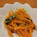 かなごろう(*^^*)'s cooksnap of when they made 小松菜と人参ナムル.