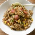 花時計咲いた's cooksnap of when they made マヨパワー★簡単パラっとカレー炒飯.