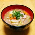 ドルフィンサーモン's cooksnap of when they made ベーコンと野菜のお味噌汁.