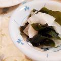 fu♪♪'s cooksnap of when they made 大根とワカメの酢の物♪柚子胡椒和え♪.