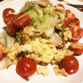 Chris_k's cooksnap of when they made レタスとトマトの卵とじ.