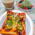 うたかた。's cooksnap of when they made ＊喫茶店のピザトースト＊.