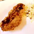 hookempea's cooksnap of when they made ノンフライヤーで簡単ヘルシーとんかつ！.