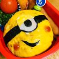 ハルママ＊°'s cooksnap of when they made ☆キャラ弁☆ミニオン オムライス②.