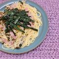 darumamemo's cooksnap of when they made レンジで簡単☆しめじベーコン納豆のパスタ.