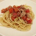 Ｒ−トロ's cooksnap of when they made トマトとツナの麺つゆパスタ.