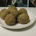 ろひみんみん's cooksnap of when they made 揚げごま団子おいもさん♪.