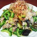 たいちゃん☆よしこ's cooksnap of when they made 苦味がうまい★ゴーヤと茄子と豚バラの炒め.