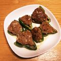 のあぐ's cooksnap of when they made ピーマンの肉詰め.