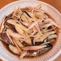 nanako0121's cooksnap of when they made ナスとみょうがで揚げ浸し　麺つゆで簡単.