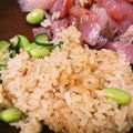 空咲槻's cooksnap of when they made 枝豆シラス炊き込みごはん。.