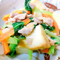 ☆３匹の子ぶた☆'s cooksnap of when they made 中華風♡トロ〜り厚揚げと小松菜の挽肉炒め.