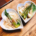 ★ゆっけ's cooksnap of when they made レンジで簡単♪エノキとオクラの和風和え物.