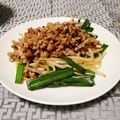 ♪快適一人暮らし♪'s cooksnap of when they made にらともやしのピリ辛☆肉そぼろあんかけ.