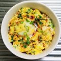 もぐ・ω・くま's cooksnap of when they made 鰻はないけど、うな玉ごはん.