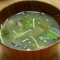 chou*'s cooksnap of when they made しじみとあおさのお味噌汁.