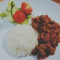 まりえmy's cooksnap of when they made なすたっぷりトマトオクラnoドライカレー.