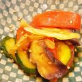 茶色のバスクラ吹き's cooksnap of when they made レンジでナスとトマトのマリネ.