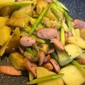 BLENDA2525's cooksnap of when they made じゃがいもとアスパラとウィンナー炒め.