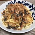 d310light's cooksnap of when they made 梅とツナと水菜のサッパリ冷製パスタ☆.
