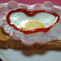 ゆうかりコアラ's cooksnap of when they made バレンタインの朝に♪ハートのトースト.
