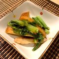 ｙｏｕ５'s cooksnap of when they made 小松菜とさつま揚げの煮物♪.