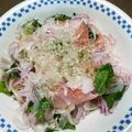 のんびりマザー's cooksnap of when they made キラキラ☆生ハムと新玉ねぎと大葉のマリネ.