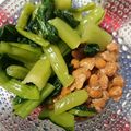 まな姫's cooksnap of when they made 野沢菜納豆.