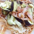 ひまりんりん☆'s cooksnap of when they made なすとベーコンのトマト風味そうめん.