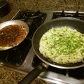 cyccyc's cooksnap of when they made ＠低糖質 おから粉お焼き お好み焼き風.