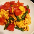 ケダン's cooksnap of when they made トマトといんげんの彩り卵炒め.