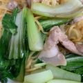 クックGU30EI☆'s cooksnap of when they made 簡単！お酢でチンゲンサイと豚肉の焼きそば.