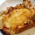dolphinayu's cooksnap of when they made キムたまチーマヨトースト.