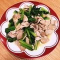 yuka119's cooksnap of when they made ＊豚肉＊小松菜の中華炒め.