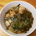 cyccyc's cooksnap of when they made ■糖質制限■簡単ニラ肉団子スープ鍋ごま味.