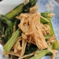 しろくまり☆'s cooksnap of when they made レンジで！小松菜とえのきのツナポンあえ.