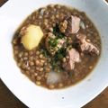 NY12's cooksnap of when they made 簡単！美味しい！レンズ豆と塩豚の煮込み.