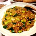 胃袋わっしょい's cooksnap of when they made ズッキーニとひき肉のピリ辛炒め.