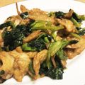 塩田ロシオ's cooksnap of when they made ちんげん菜とごぼう天2品でサッと甘辛炒め.