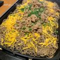 GoGo島みかん's cooksnap of when they made ❀祝話題入り❀瓦そば風に〜茶そば鉄板❤.