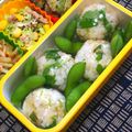 nosso's cooksnap of when they made 豆苗とチーズとおかかのおにぎり☆.