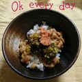 ひトみ's cooksnap of when they made 辛辛コンビで☆明太子と高菜納豆.