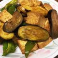 卵せんべい's cooksnap of when they made ★厚揚げピーマン茄子のピリ辛甘味噌炒め★.