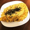 ♡maixxtm♡'s cooksnap of when they made 調味料はめんつゆのみ☆納豆オムレツ.