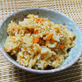 ＊れいぴん＊'s cooksnap of when they made 皮ごとすりおろして☆人参ご飯☆.