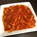 ☆べるたん☆'s cooksnap of when they made ベーコン香るトマトソースのフジッリ.