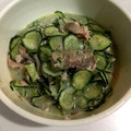 ウニぃ's cooksnap of when they made 母の味・サバ缶ときゅうりの酢の物.