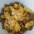 まん丸みかリン's cooksnap of when they made とろとろ～♪なめこ卵とじ丼.
